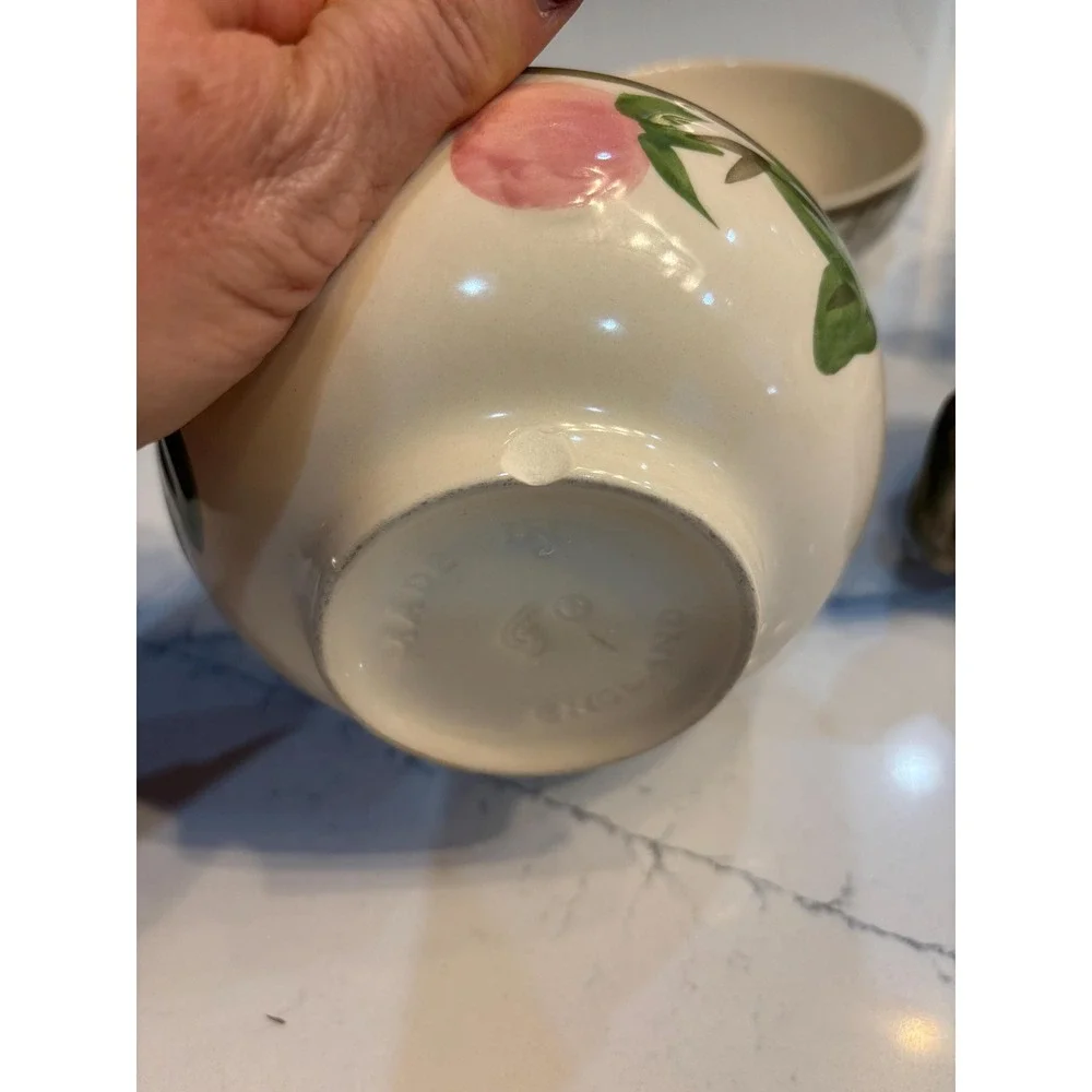 Vintage Franciscan Desert Rose Ceramic Bowls and Cups Lot